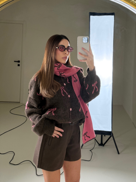 Cardigan+sciarpa Clara