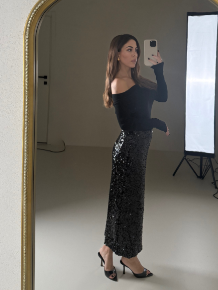 Longuette Las Vegas nero