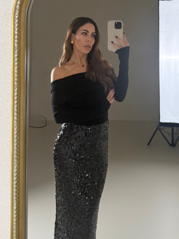 Longuette Las Vegas nero