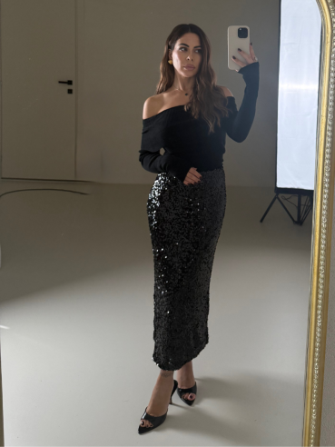 Longuette Las Vegas nero