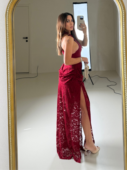Long Dress Helena rosso