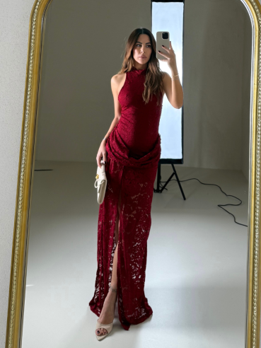 Long Dress Helena rosso
