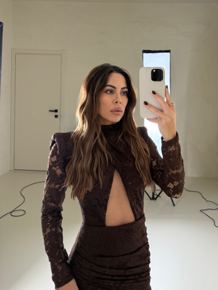 Mini Dress Clelia choco