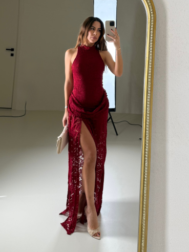 Long Dress Helena rosso