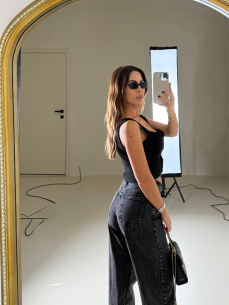 Denim balloon nero 2