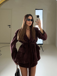 Set in ciniglia bordeaux