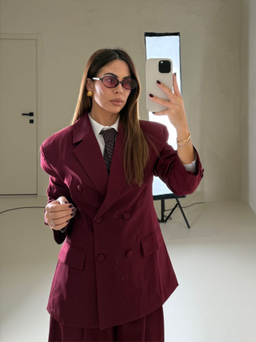 Tailleur Glenda bordeaux