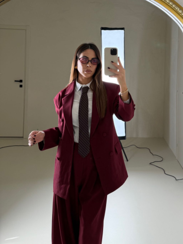 Tailleur Glenda bordeaux