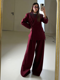 Tailleur Glenda bordeaux