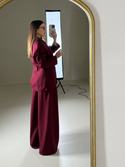 Tailleur Glenda bordeaux