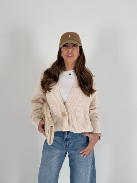 Cardigan Natalia panna