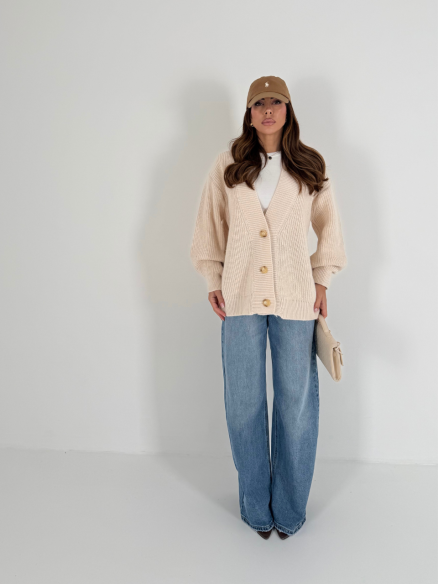 Cardigan Natalia panna