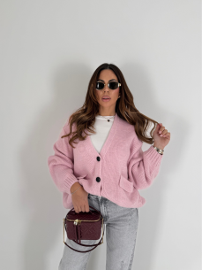 Cardigan Natalia rosa 2