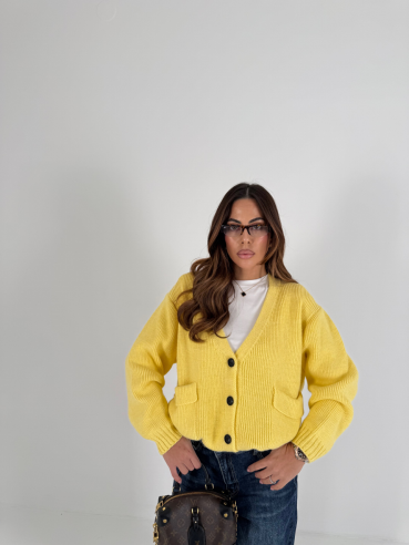 Cardigan Natalia giallo
