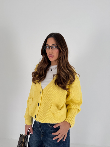 Cardigan Natalia giallo