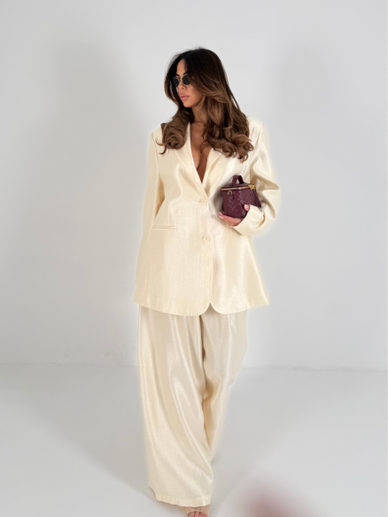 Tailleur Valentina champagne