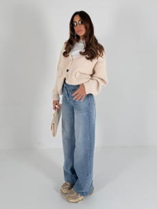 Cardigan Natalia panna 2