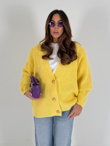 Cardigan Natalia giallo