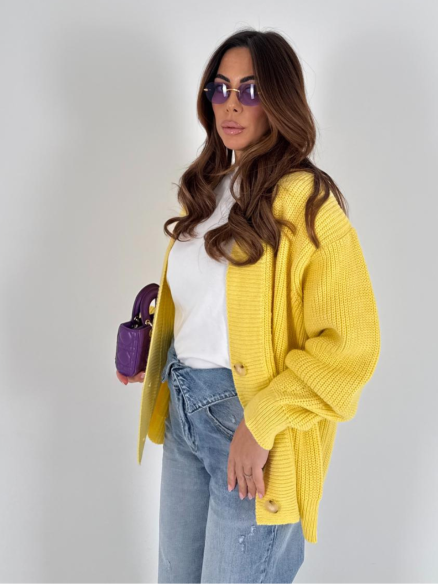 Cardigan Natalia giallo