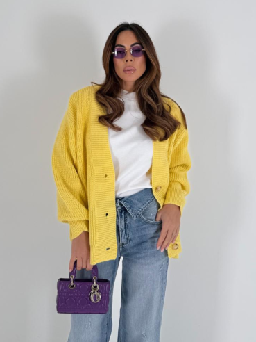Cardigan Natalia giallo