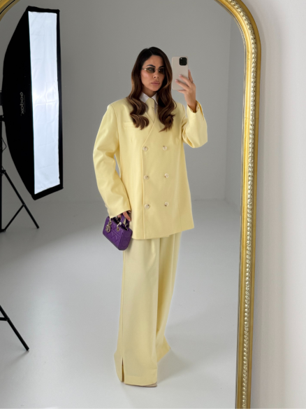 Tailleur Rhea giallo