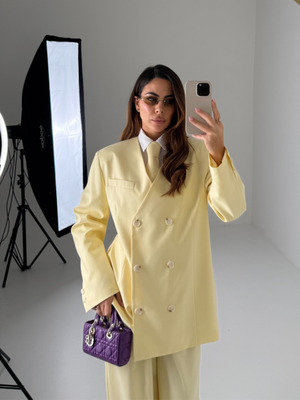 Tailleur Rhea giallo