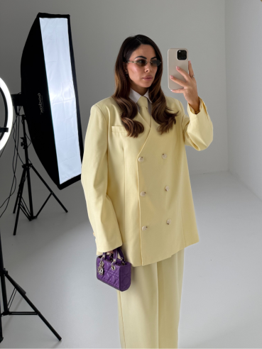 Tailleur Rhea giallo