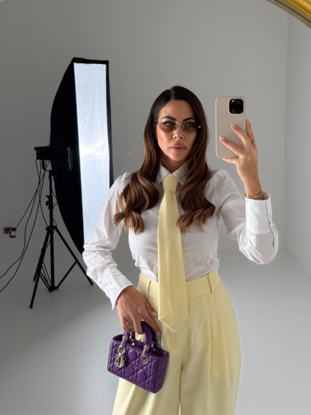 Tailleur Rhea giallo