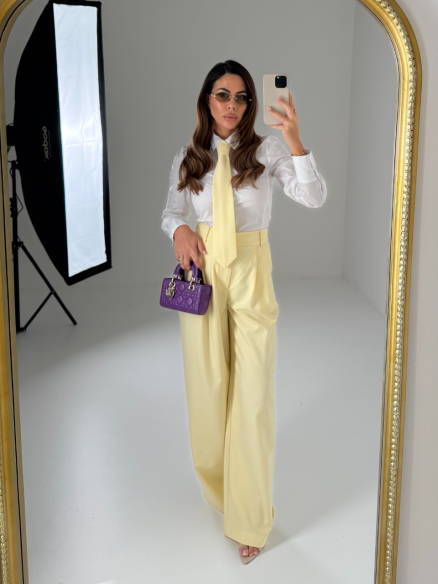 Tailleur Rhea giallo