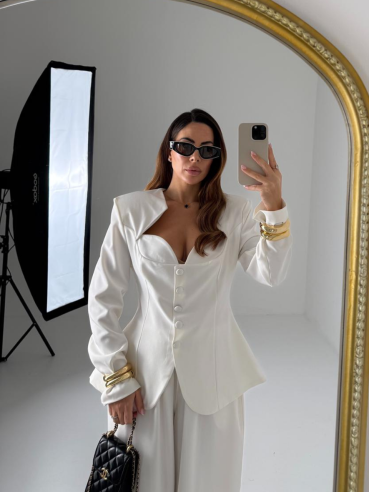 Tailleur Heart crema