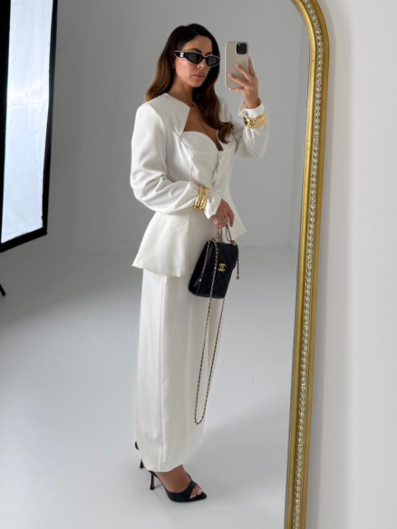 Tailleur Heart crema