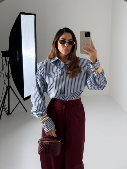 Pantalone Adele bordeaux