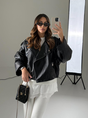 Chiodo Artemide vernice nero