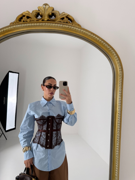 Bustino in pizzo Cacao