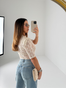 Body pizzo Sasha crema 2