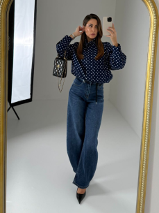 Denim baggy Sonia scuro