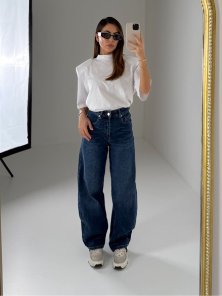 Denim baggy Sonia scuro