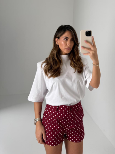 Polka Dots Set bordeaux