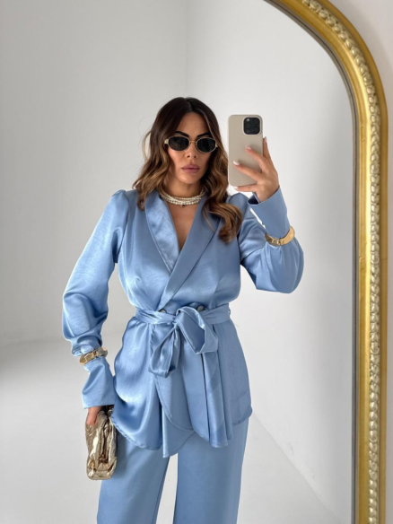 Tailleur Karen celeste