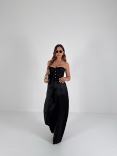 Panta satin Eclipse nero 2