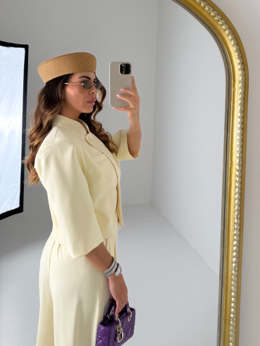 Tailleur Kora giallo