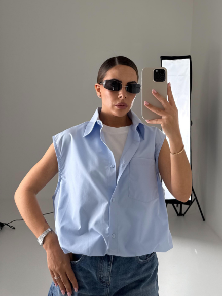 Gilet Jade celeste