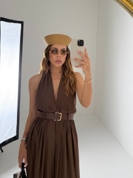 Jumpsuit Eloise marrone