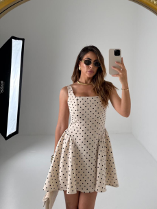 Mini Dress Nicole a pois
