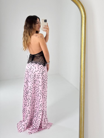 Long Dress Dafne a pois