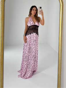 Long Dress Dafne a pois