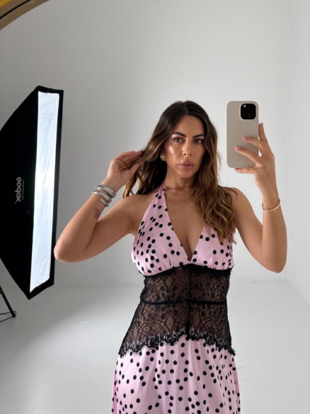 Long Dress Dafne a pois