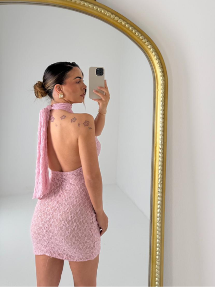 Mini Dress Iside rosa