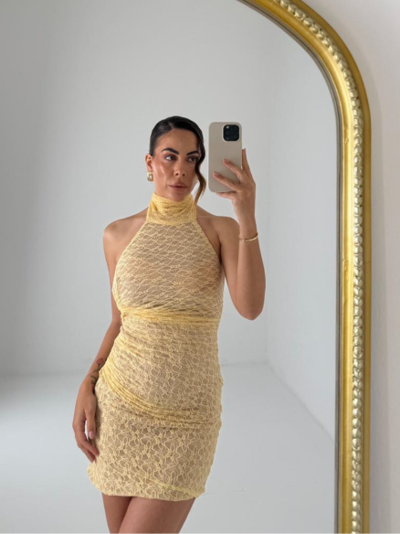 Mini Dress Iside giallo
