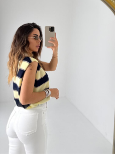 Denim Jade 7/8 bianco 2